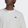 Adidas Back Print Side Slit Crew Neck Sweatshirt Women Sweatshirt Bright-White H67196