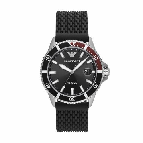 Emporio Armani DIVER AR11341 Men's Watch, Black, Officially Imported
