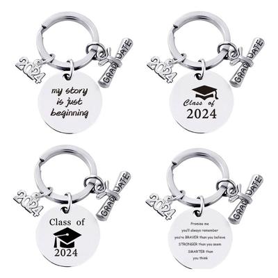 Commemorative School Graduate Pendant Gifts 2024 Doctoral Hat Keychain  Celebrate Party
