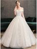 [Housaku Co., Ltd.] Wedding Dress, A-line, Off-shoulder, Lace-up, Layered Skirt, Floral Embroidery, Bridal, Concert, Master of Ceremonies, Recital, Pe
