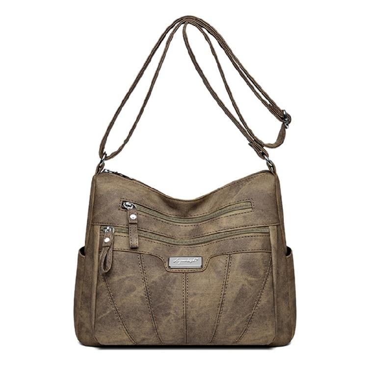 Stylish and Functional Soft Leather Shoulder Bag Crossbody Bags for Busy Moms