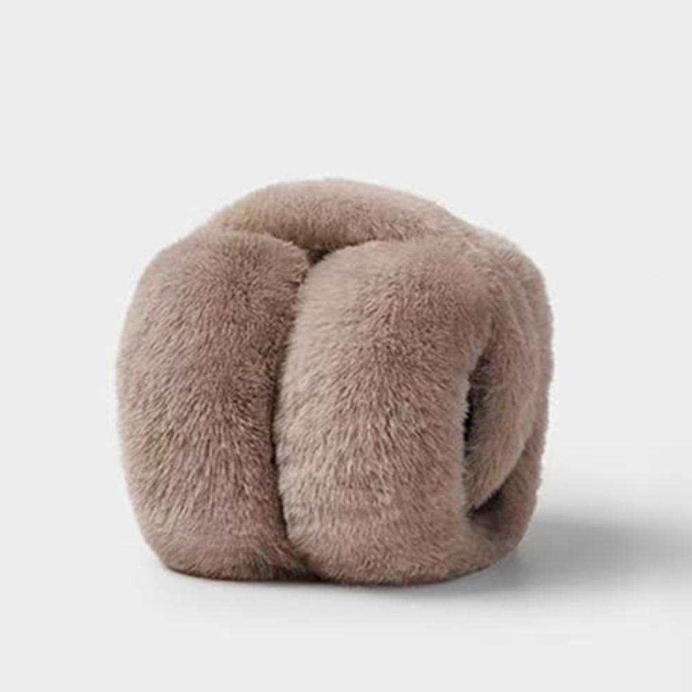 Cache-oreilles d'hiver moelleux – Cache-oreilles pliables en fausse fourrure, 5 couleurs, de Corée