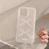 Super Fairy Ins Style Suitable for Apple 16 Mobile Phone Case 17pro Max Floral Bow Iphone14 Frosted White 13