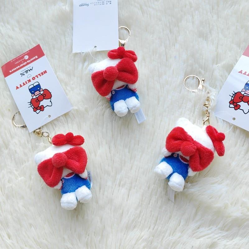Plush Cute Keychain Bow Covers The Face Girls Backpack Gift Pendant