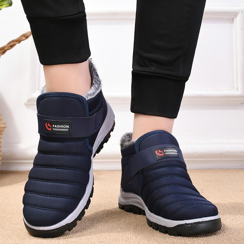 

Cold and Warm Winter Fashion Men s Casual Shoes 2024 New Short Plush Men Cotton Shoes Non-slip Thick Sole Outdoor Walking Shoes
