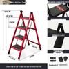 Multifunctional Carbon Steel Folding A-Frame Ladder for Indoor Use