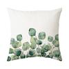 New Tropical Plant Cushion Peach Skin Pillow Nordic Fresh Living Room Sofa Pillow Cover