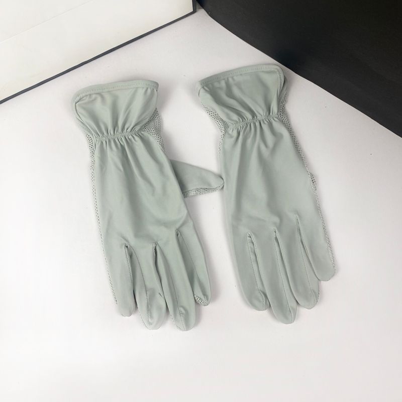 

Перчатки из ледяного шелка для защиты от солнца для женщин, летние, тонкие, дышащие, эластичные, для активного отдыха, велоспорта и вождения, нескользящие, с отверстиями для двух пальцев, с сенсорным экраном Ice silk sunscreen light gray All yards
