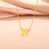 New In Butterfly Choker Necklace for Women Stainless Steel Gold Neck Chains Fashion Jewelry Gifts