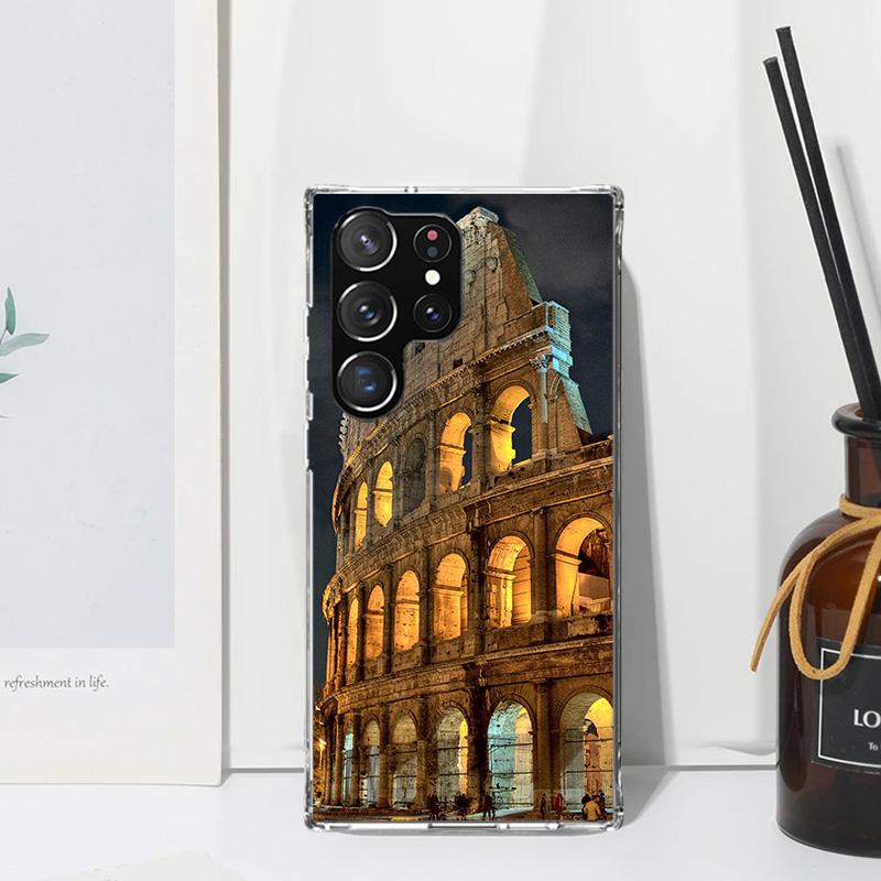 Roman Colosseum Phone Case For Samsung Galaxy S26 S25 Edge S24 FE S23 S22 Ultra S21 Plus S20 + Art Fundas Back Cover Galaxy S25