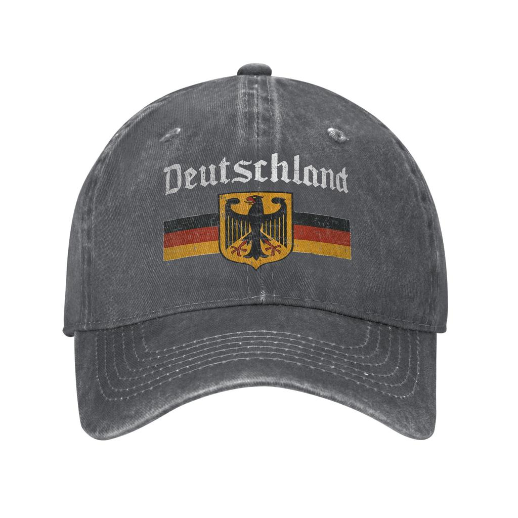 Deutschland Flag of German Washed Baseball Cap Y2k Funny Sun Trucker Hat Summer Men Women Outdoor Sports Baseball Caps