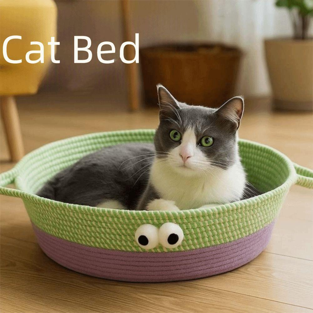 Cotton Rope Cat Bed Basket Cute Dog Nest New Cat Nest  Four Seasons