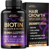 Biotin, Collagen, Hyaluronic Acid, Keratin, Hair Growth 60 Capsules