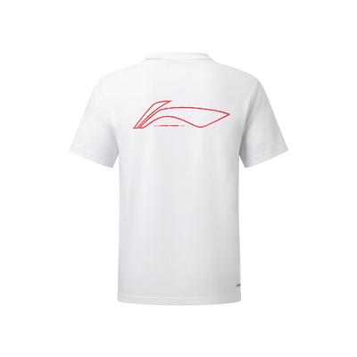 Fashionable Breathable Comfortable Round Neck Sports Casual T-Shirt Unisex Tops White AHSW425-2