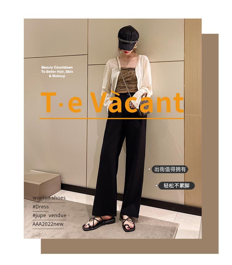 Summer Sandals, Women 2024 Summer New Flat Gentle Fashion Set Toe Outside To Wear Sandals, Beach Sandals, Women's Shoes