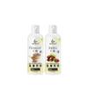 Biomidas 100% reines Leinsamenöl 60ML & Jojobaöl 60ML Kombipackung für schnelles Haarwachstum, gegen Haarausfall, Spliss & fördert weicheres & glänzenderes Haaröl(Packung