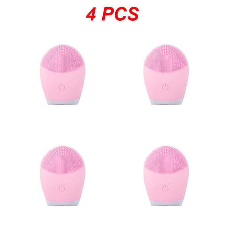 1~8KS Elektrický čistič na obličej Silikonový čisticí kartáček na obličej Pore Hluboké černé tečky Mycí make-up Odstraňovač pěny Sonický