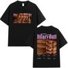Hilary Duff SMALL ROOMS BIG NERVES Tour 2026 Grafik T-Shirt Unisex Damen Sommer Ästhetisch Vintage Mode Oversized Baumwoll-T-Shirt