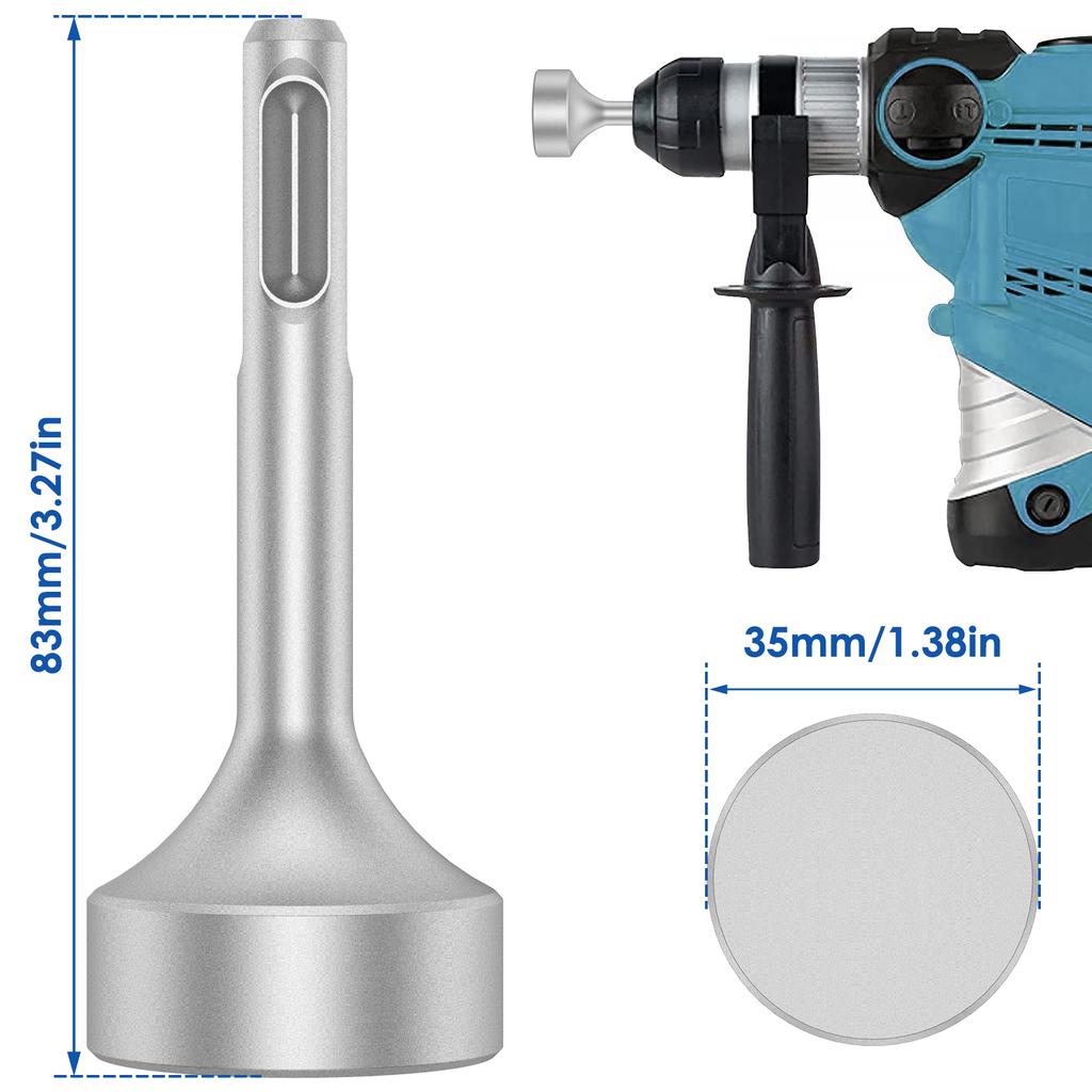 SDS Plus Erdspießtreiber für Bohrhammer Werkzeuge 19/21/25/35mm Gehärteter Stahl Erdspieß Hammerbohrer Erdungsspieß