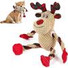 Christmas Dog Toys, Squeaky Dog Toy for Large Dogs, Cute Elk Plush Dog Toys with Crinkle Paper, Dog Chew Toys for Small Medium Breed