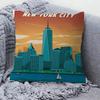 Vintage Travel City National Park Landscape 45*45cm Cushion Cover Pillow Cover Decor Pillowcase Home Pillowcase for Couch Pillow