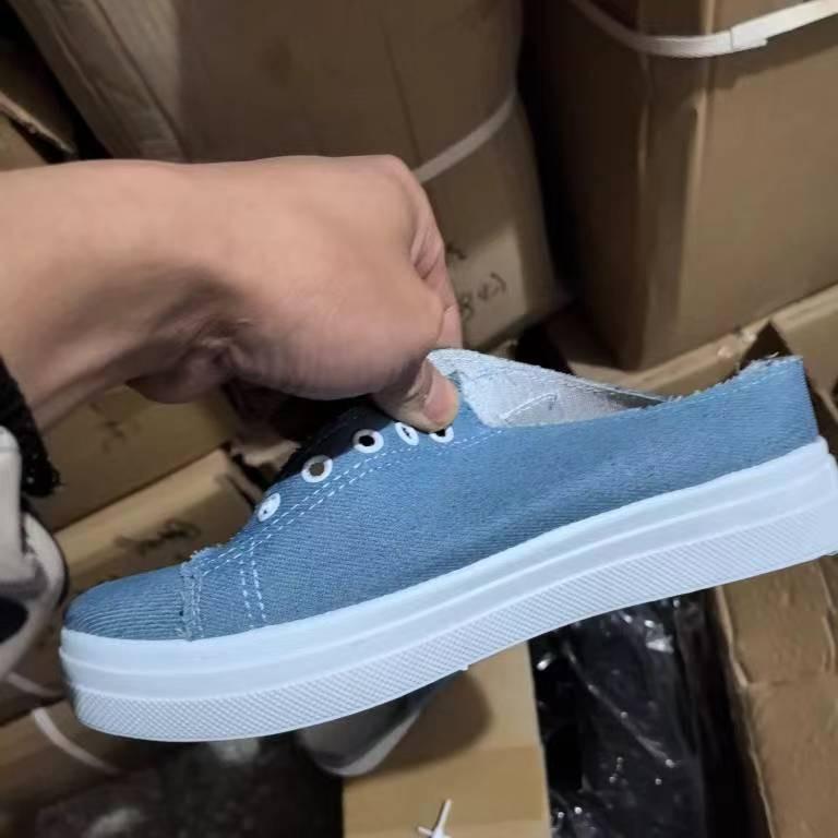 Canvas shoes women's classic Korean version versatile women's shoes comfortable and casual solid color student flat-bottomed sports shoes