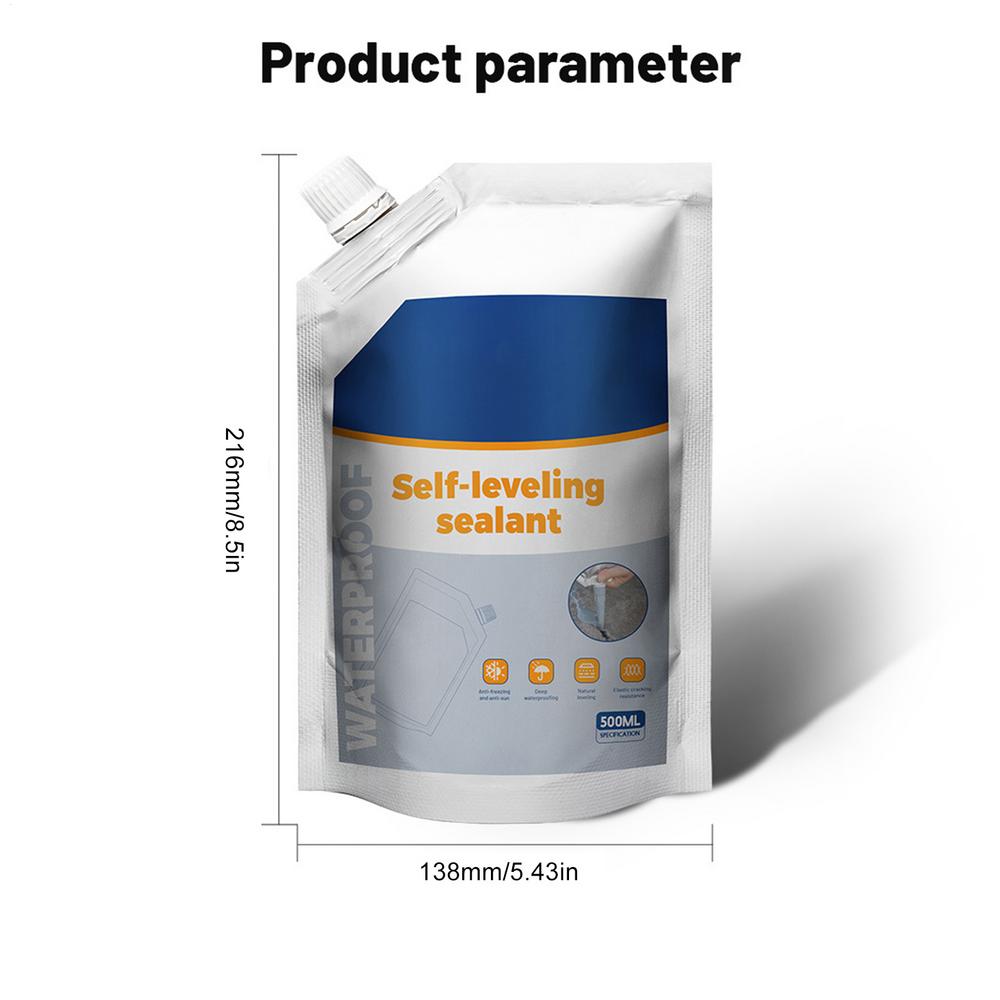 Concrete Crack Sealant 500ml Liquid Sealant Concrete Crack Filler Waterproof Heavy Duty Sealing Glue Penetrating Adhesive Filler белый