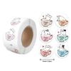 500Pcs Kitten Thank You Label 25mm Round Thank You Sticker Sealing Label for Seal Envelopes Cards Wedding Packaging