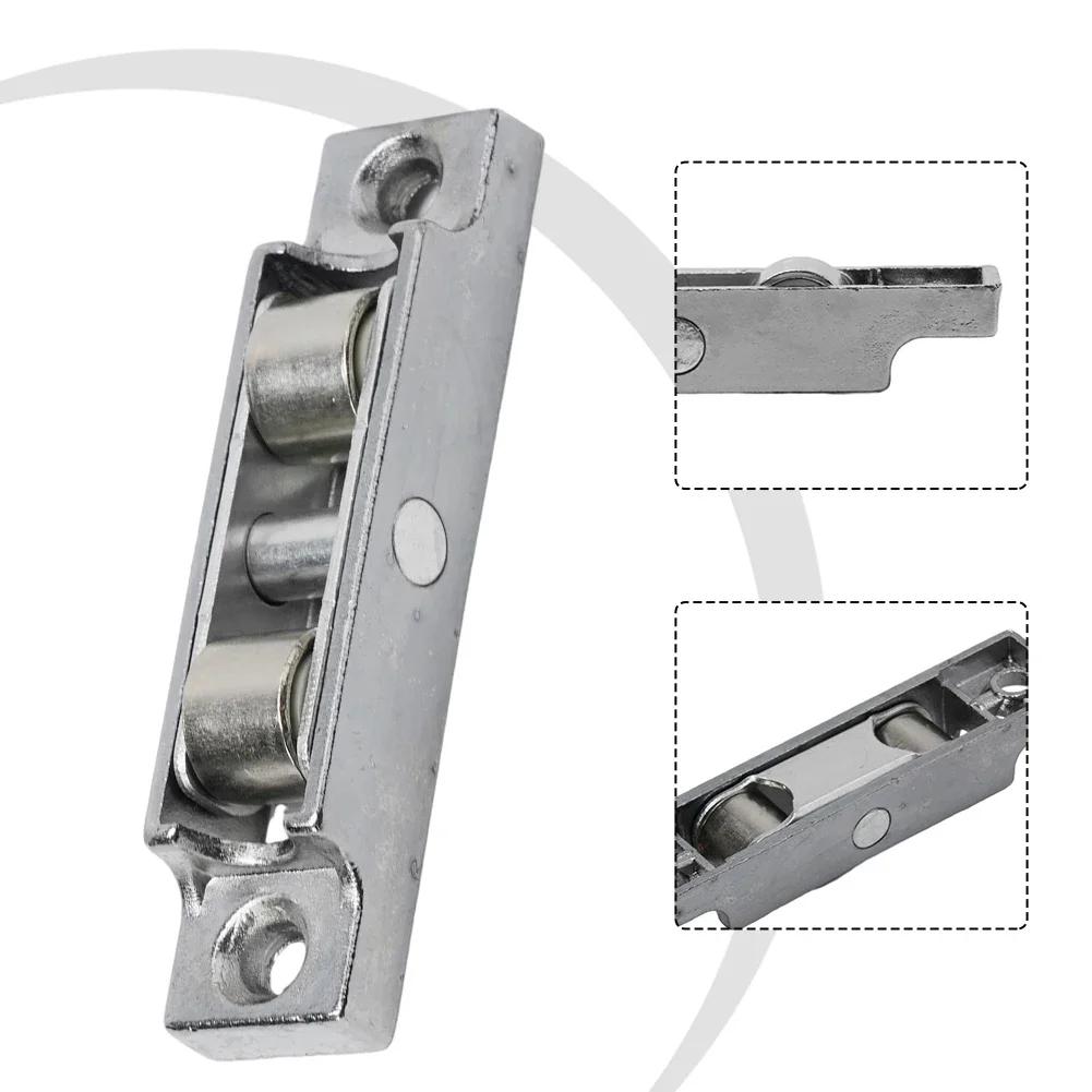 1pc Sliding Doors And Window Rollers Double Slot Flat Wheel Pulley Sliding Door Zinc Alloy Anti Rust Sliding Window Roller