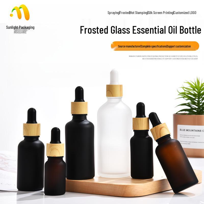 5ml Matt-Schwarze Glas-Tropfflasche für Ätherische Öle & Seren