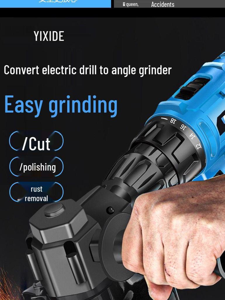 Electric Drill Conversion Kit: Hand Drill to Angle Grinder & Polisher