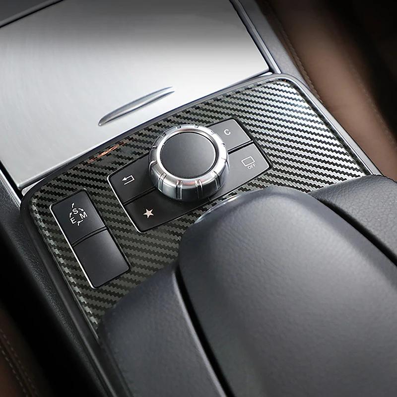 Car Styling Center Console Multimedia Button Panel Decoration Cover Trim For Mercedes Benz E Class Coupe W207 2014-2016