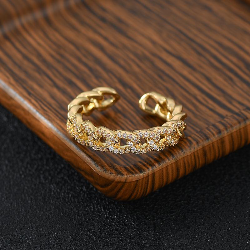 Luxury Zircon Twist Design Gold Silvery Colour Ring For Woman Korean Wedding Party Unusual Finger Rings Fashion Jewelry