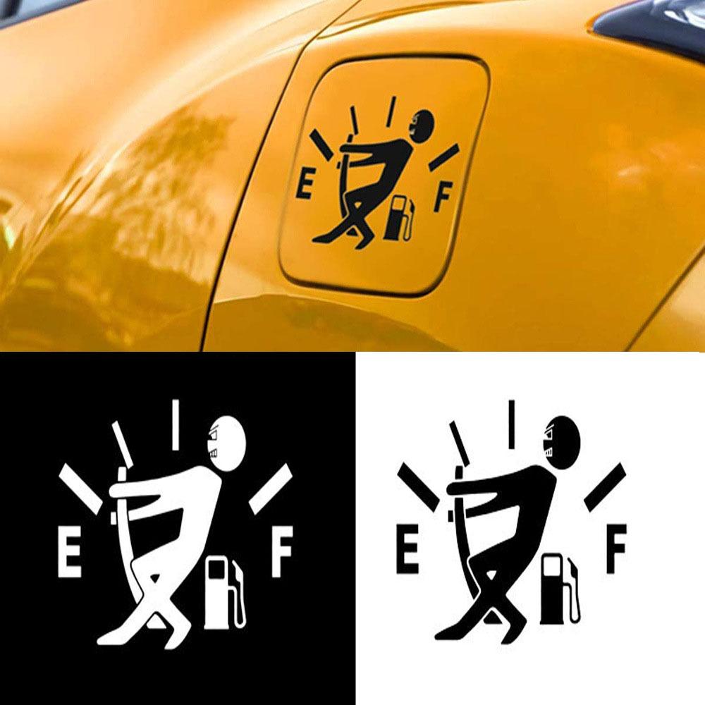 Grappige Auto Stickers Trek Brandstoftank Wijzer Reflecterende Sticker Hoge Benzine Sticker Brandstofmeter Leeg Stickers Sticker Auto Exterieur