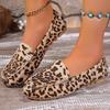Fashion Women's Shoes 2025 Slip-on Women's Flats Fashion Leopard Print New Casual Plus Size Light Soft Bottom Best Seller Flat Shoes