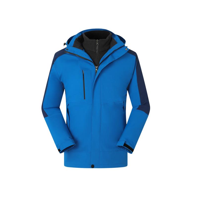 

Трехслойная ветровка в стиле колор-блок с логотипом с индивидуальной печатью/вышивкой - Зимняя одежда для активного отдыха и работы. XXL