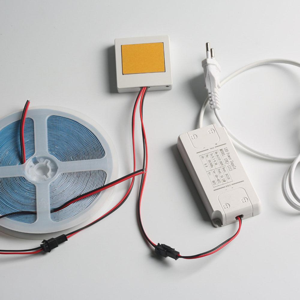 12V Touch Switch Sensor Three-speed Dimming Switch LED Stepless Color Dimmable Touch Sensor Hidden For Bathroom Mirror Lighting