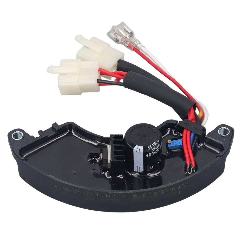 Generator Automatic Voltage Regulator 3 Phase 8 Wire ABS Shell 400V 220UF Capacitor AVR Voltage Regu