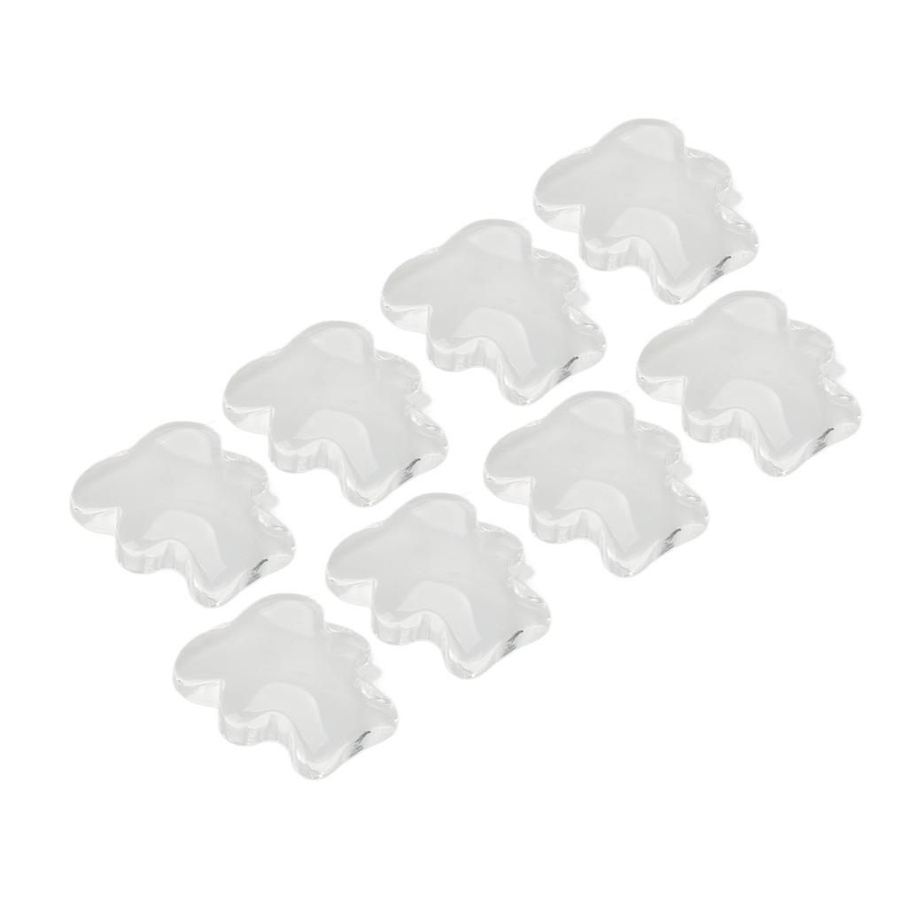 50pcs Nail Color Board Tips Water Ripple Transparent Glass Little Bear Nail Tips for Manicure