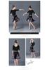 Girls' Short-Sleeve Latin Dance Skirt – Spring/Summer Competition and Practice Costume
