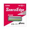 Prodotto Giapponese FEATHER Samurai Edge F-System Lamette da Rasatura 10 pz Made in Japan 3 Lame Manico a T Rasatura Uomo