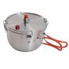 Stainless Steel Portable Outdoor Pressure Cooker - Multi-functional and Explosion-Proof for Camping