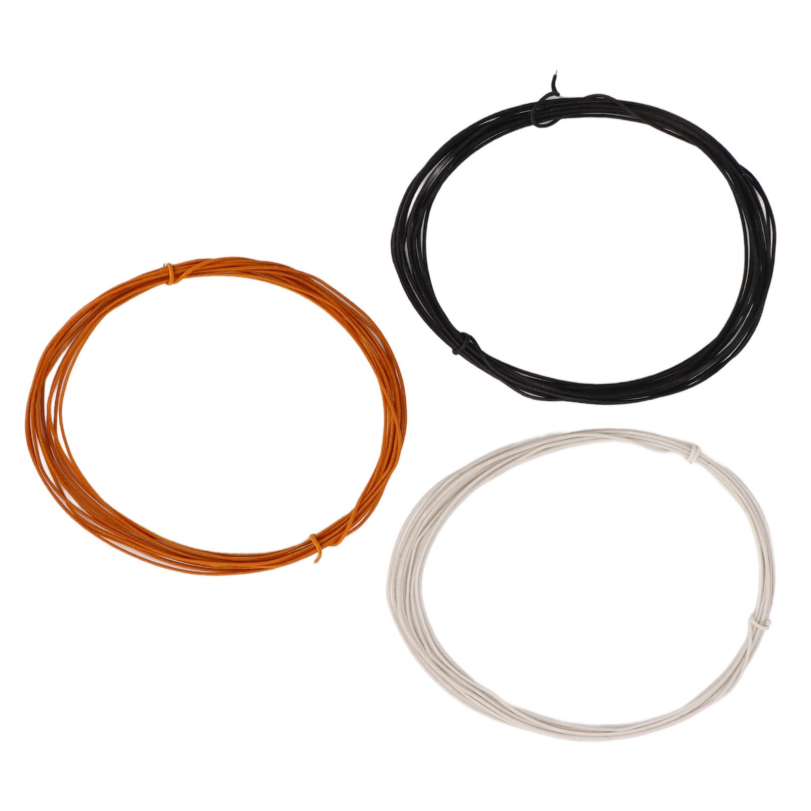 3 Pcs Guitar Pickup Wire Three Colors Easy To Use Guitar Pickup Line Replacement Guitar Accessories