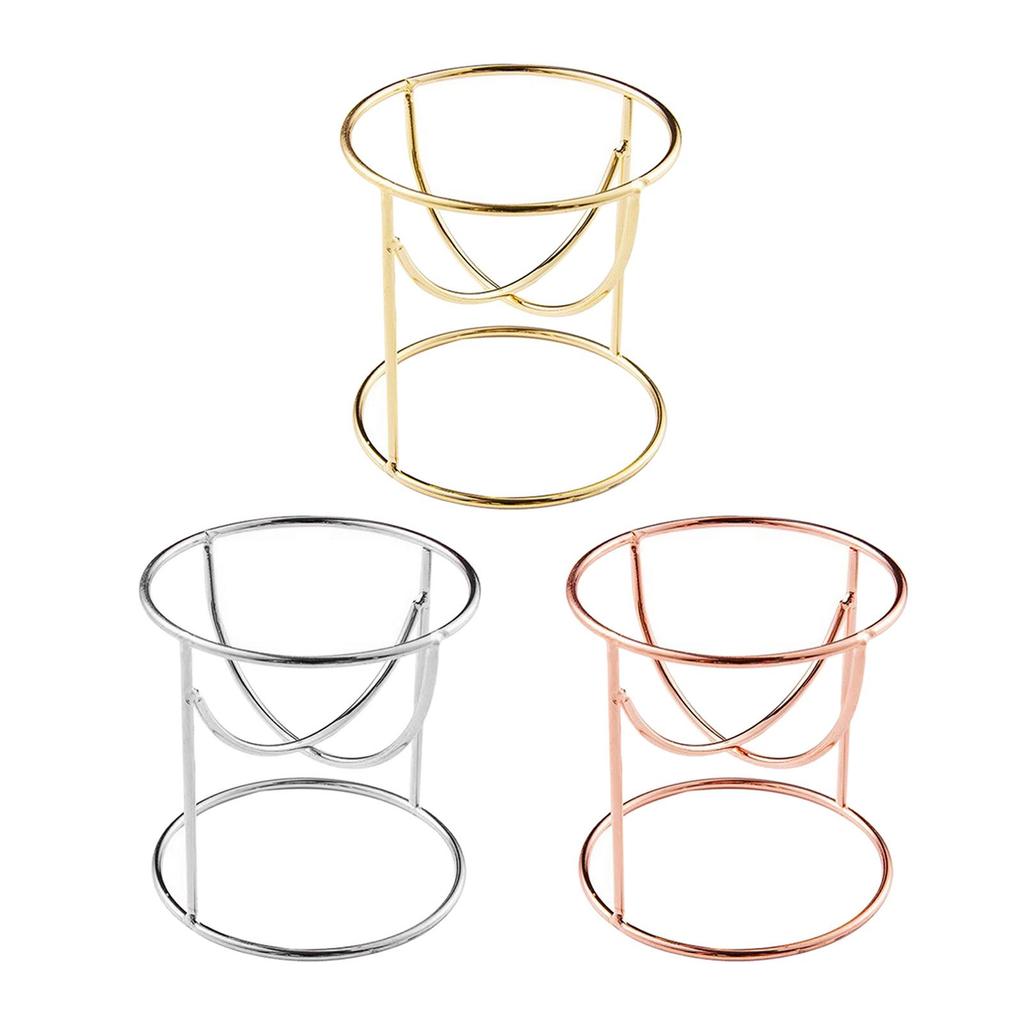 Metal Display Stand for Crystal Glass Lens Ball Divination Photography Base Sphere Globe Holder, 50mm Diameter