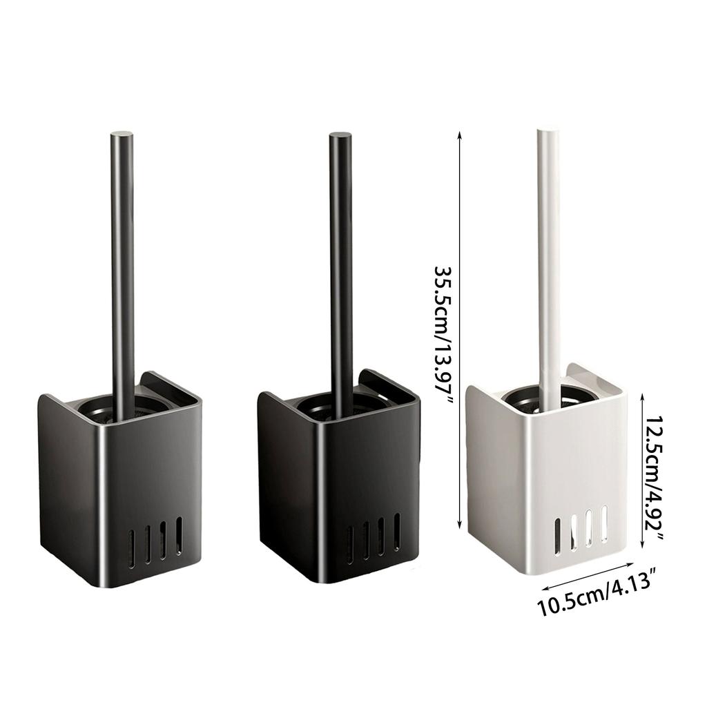 Toilet Brush Lavatory Brush Toilet Brush Holder Set No Drill Innovative Durable Bathroom Cleaning Brush