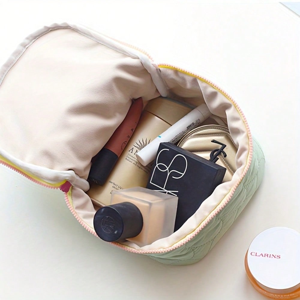 1pcs Large Capacity Makeup Storage Bag, Travel Portable Waterproof Wash Bag, Portable Hanging Suitcase With Dry And Wet Separation