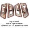 Car Accessories Fit for Honda CR-V CRV 2017 2018 2019 2020 2021 2022 Interior Door Handle Bowl Cover Trim Decoration Frame (Peach Wood) ABS 4 PCS