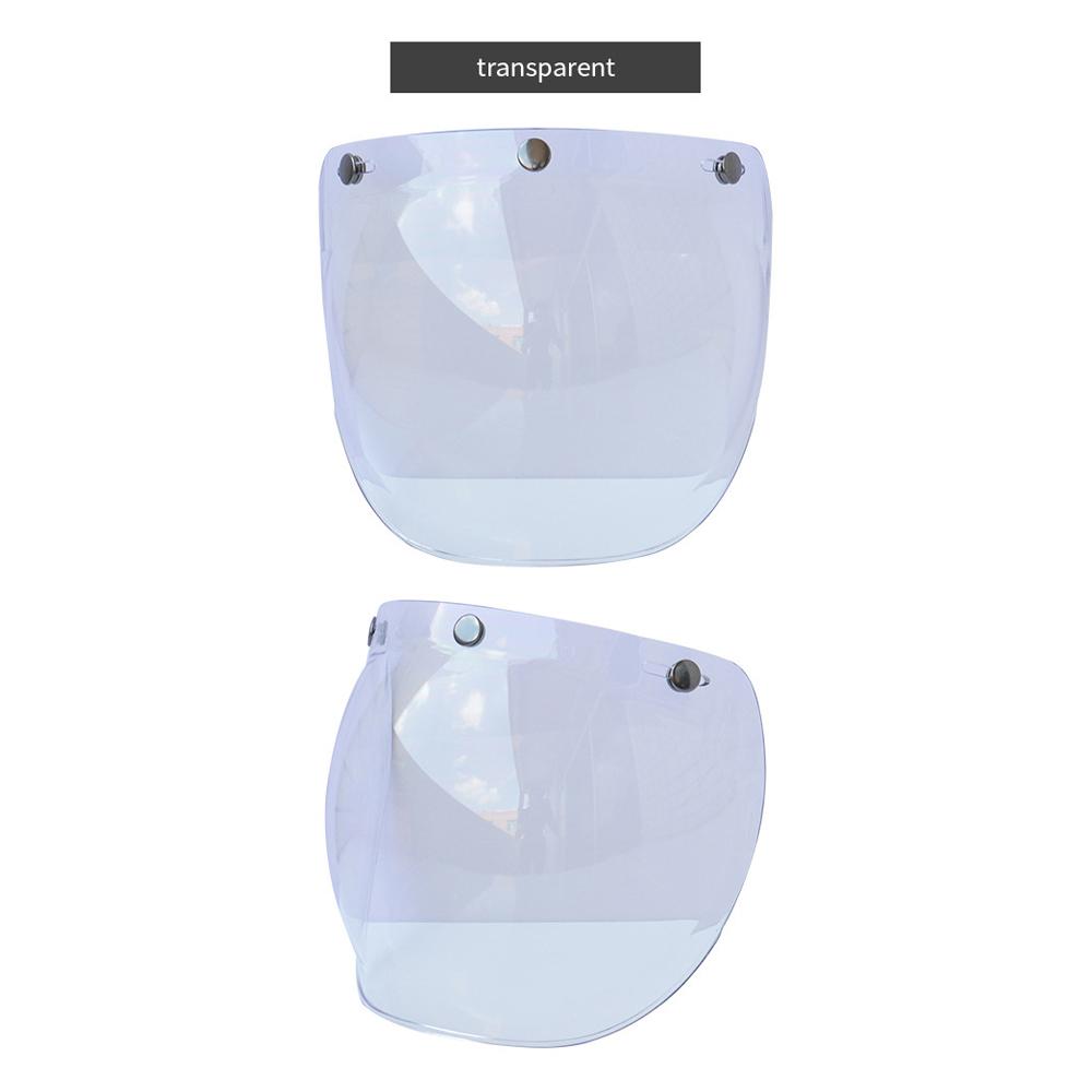 Helm Bubble   Motorhelm   Vizier met   Bevestiging voor Open Face Helmen met 3 Drukknopen