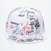 Black Letter Graffiti Hip Hop Cap - Unisex Flat Brim for Outdoor Travel