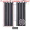 Nordics Full Blackout Solid Color Curtain With Polyester Fabric For Living Room And Bedroom Windows